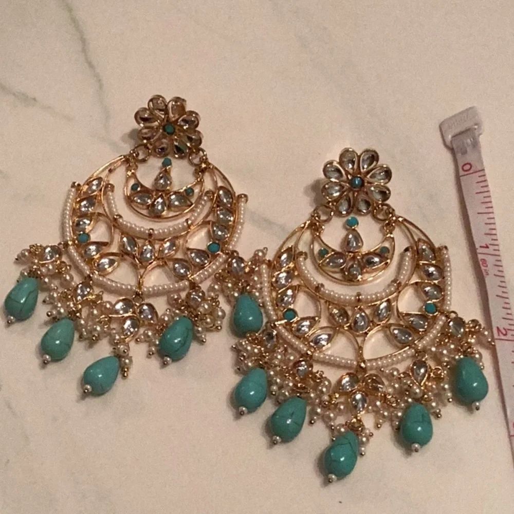 Long earring, Indian traditional Earring - Picture 1 of 4